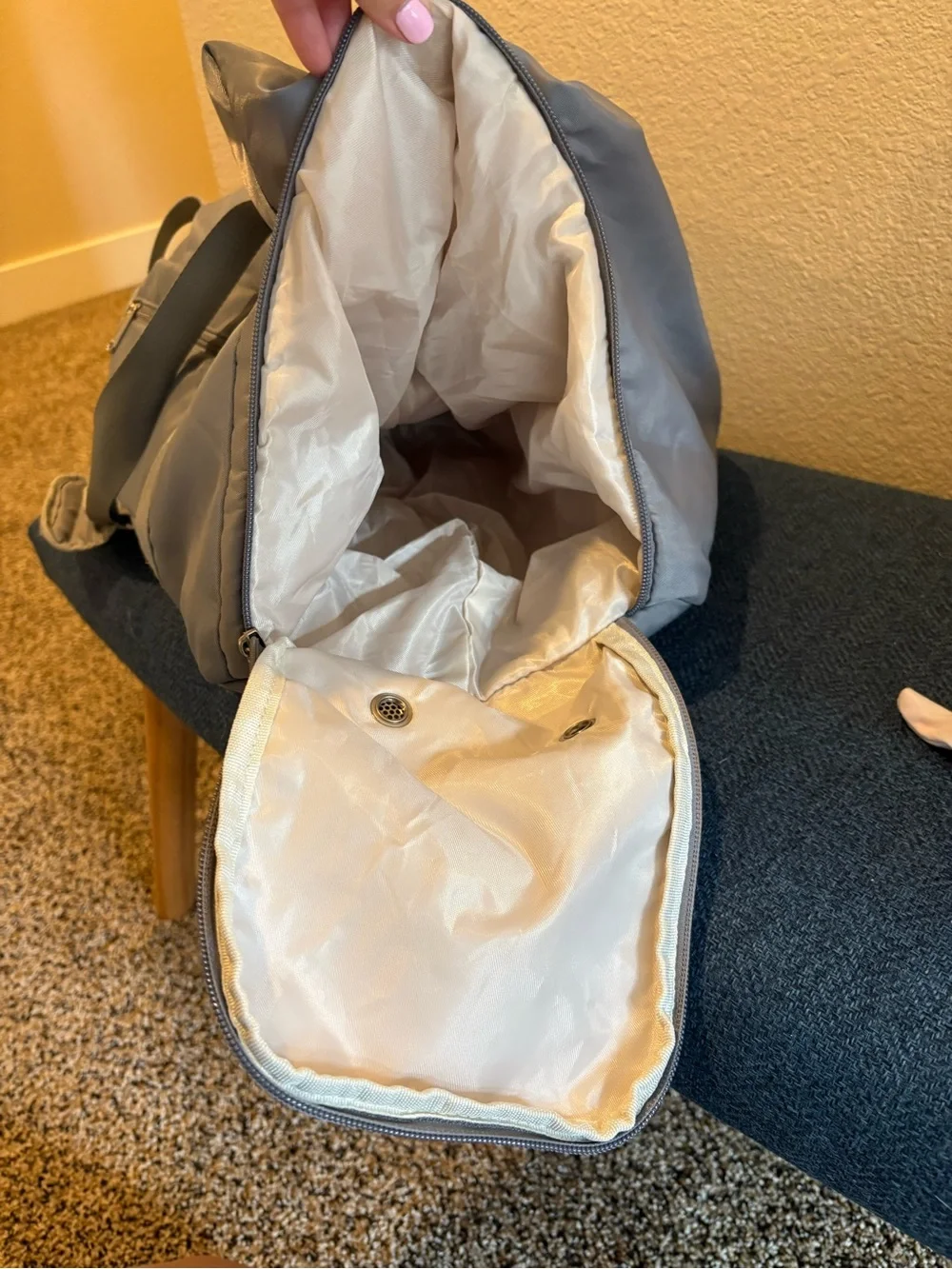 Gray Weekend Duffel Bag - Unbranded